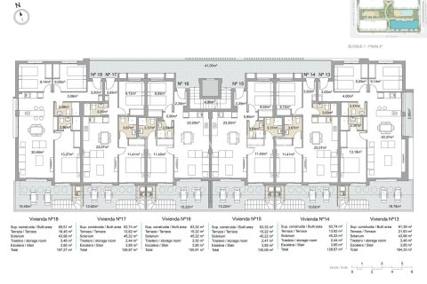 Apartamento en venta en Pilar de la Horadada, Alicante, España 2 dormitorios, 66 m2 No. 121290 - foto 12