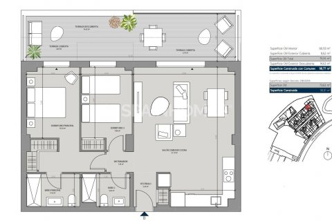 Kattohuoneisto myytävänä Manilva, Malaga, Espanja, 3 makuuhuonetta, 85 m2 No. 121274 - kuva 2