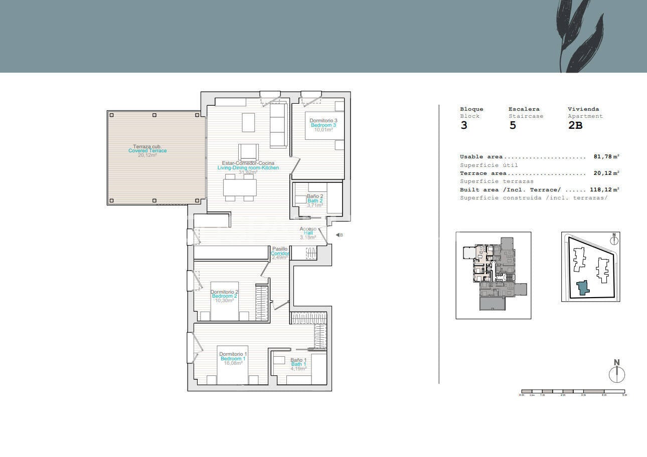 Wohnung in Denia, Alicante, Spanien 2 Schlafzimmer, 67 m2 Nr. 121128