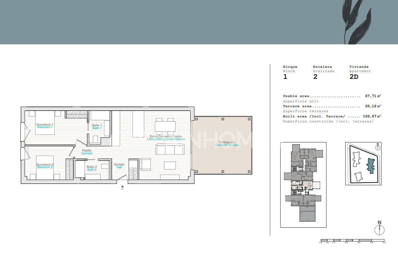 Wohnung in Denia, Alicante, Spanien 2 Schlafzimmer, 67 m2 Nr. 121128