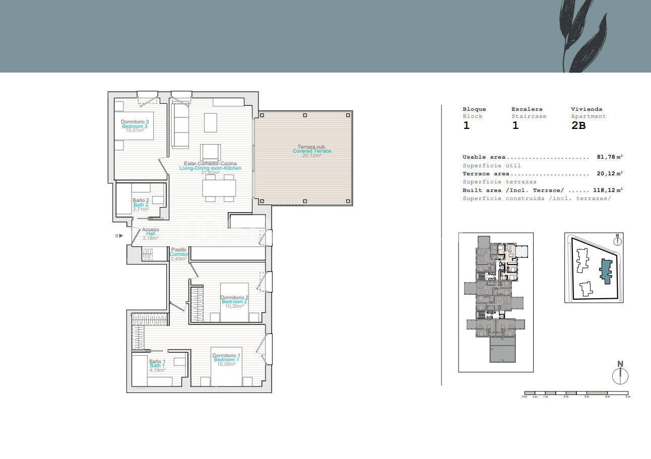 Wohnung in Denia, Alicante, Spanien 2 Schlafzimmer, 67 m2 Nr. 121128