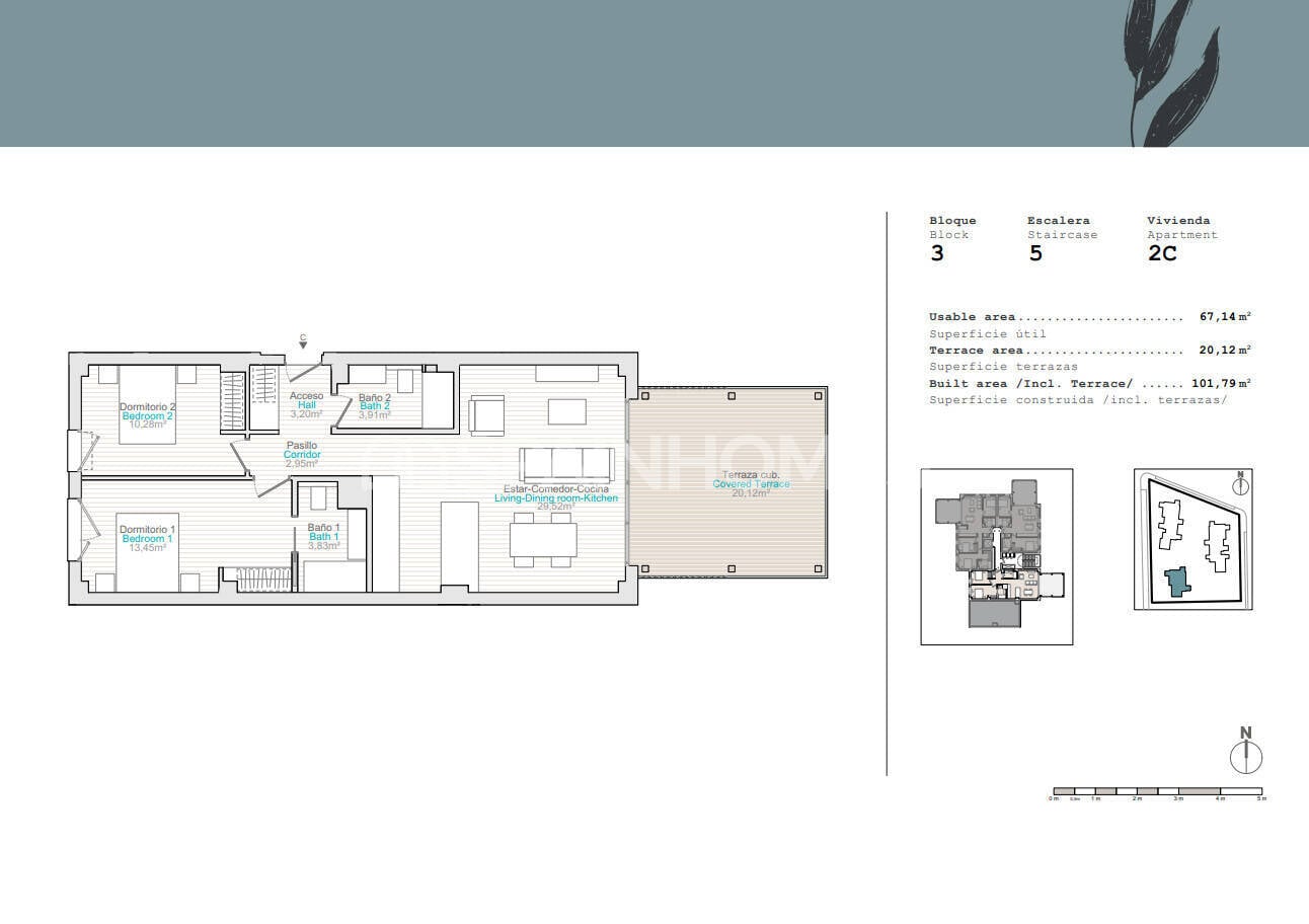 Wohnung in Denia, Alicante, Spanien 2 Schlafzimmer, 67 m2 Nr. 121128