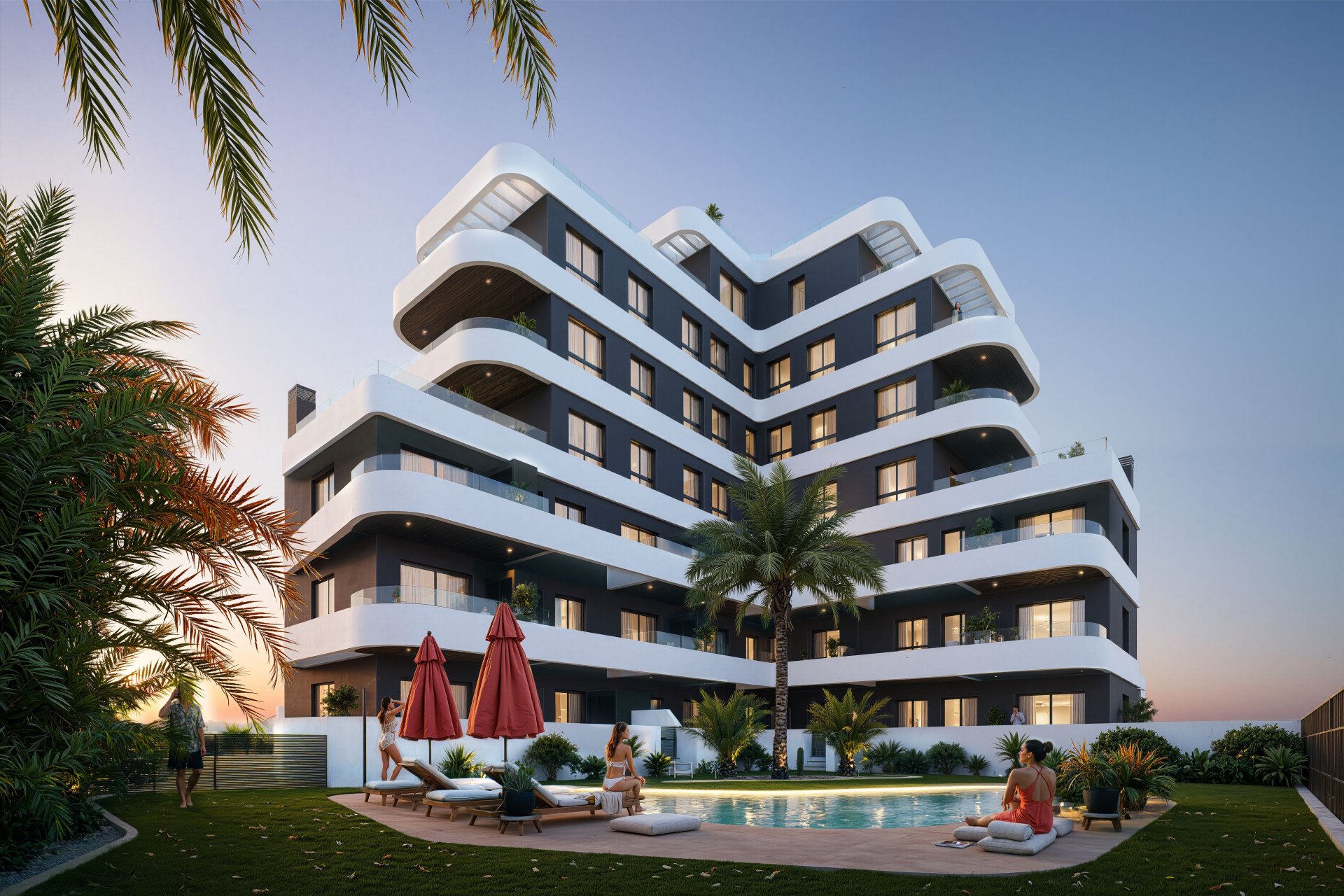 Penthouse à Guardamar del Segura, Alicante, Espagne 3 chambres,  No. 132053