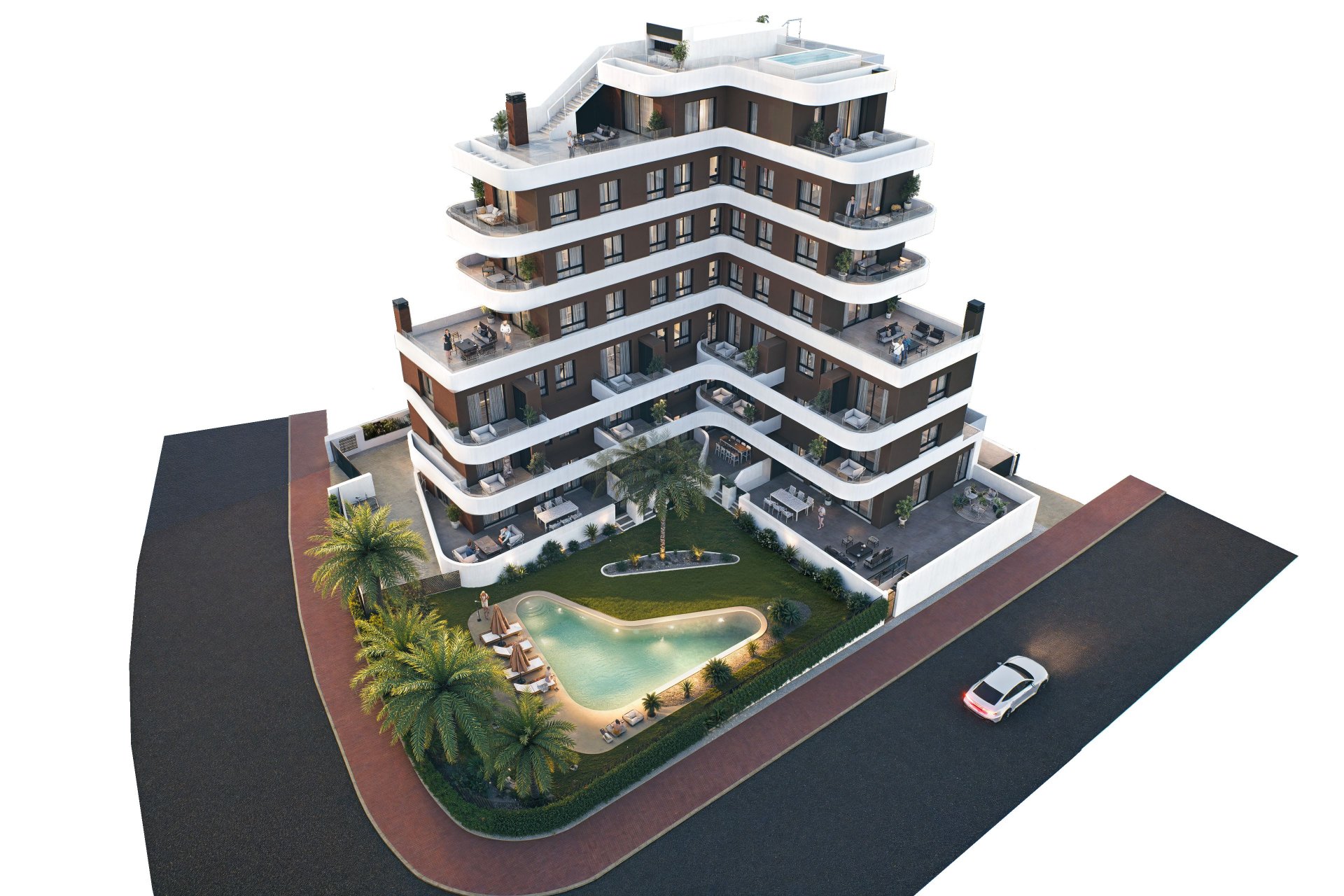 Penthouse à Guardamar del Segura, Alicante, Espagne 3 chambres,  No. 132053