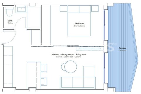 Huoneisto myytävänä Mijas, Malaga, Espanja, 1 makuuhuone, 56 m2 No. 122025 - kuva 9