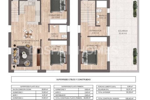 Villa en venta en Rojales, Alicante, España 3 dormitorios, 105 m2 No. 121587 - foto 6