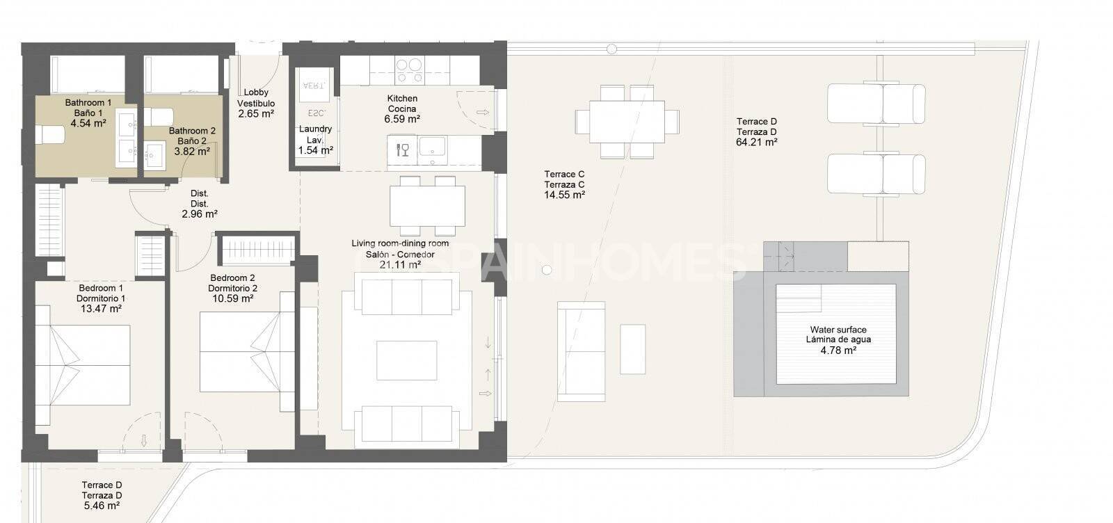 Apartamento en Vélez-Málaga, Málaga, España 2 dormitorios, 69 m2 No. 131301