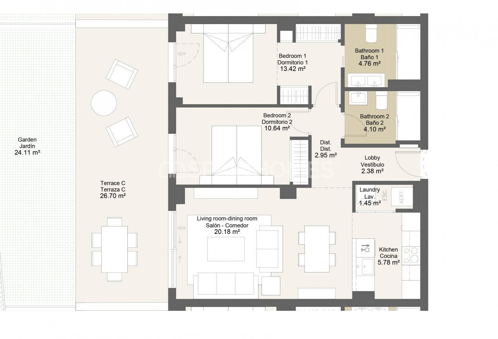 Apartamento en Vélez-Málaga, Málaga, España 2 dormitorios, 69 m2 No. 131301