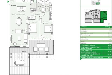 Wohnung zum Verkauf in Estepona, Malaga, Spanien 2 Schlafzimmer, 84 m2 Nr. 121013 - Foto 11