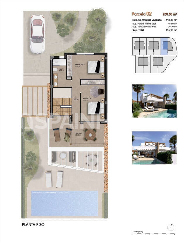 Villa in Monforte del Cid, Alicante, Spanien 3 Schlafzimmer, 118 m2 Nr. 122184