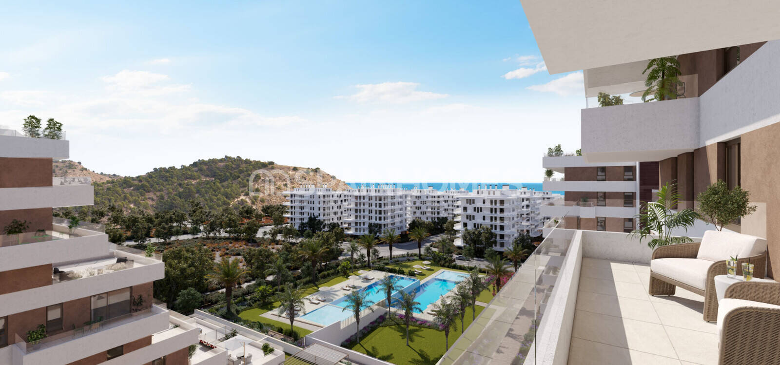 Penthäuser in Villajoyosa, Alicante, Spanien 4 Schlafzimmer, 111 m2 Nr. 132804