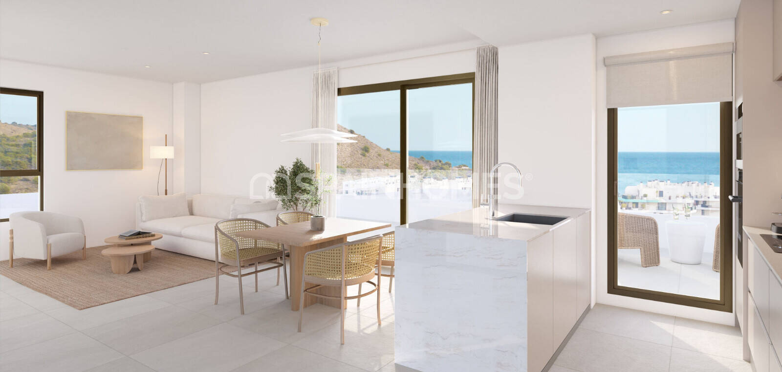 Penthäuser in Villajoyosa, Alicante, Spanien 4 Schlafzimmer, 111 m2 Nr. 132804