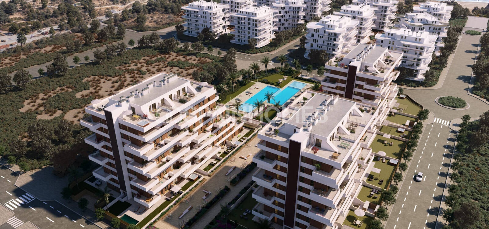 Penthäuser in Villajoyosa, Alicante, Spanien 4 Schlafzimmer, 111 m2 Nr. 132804