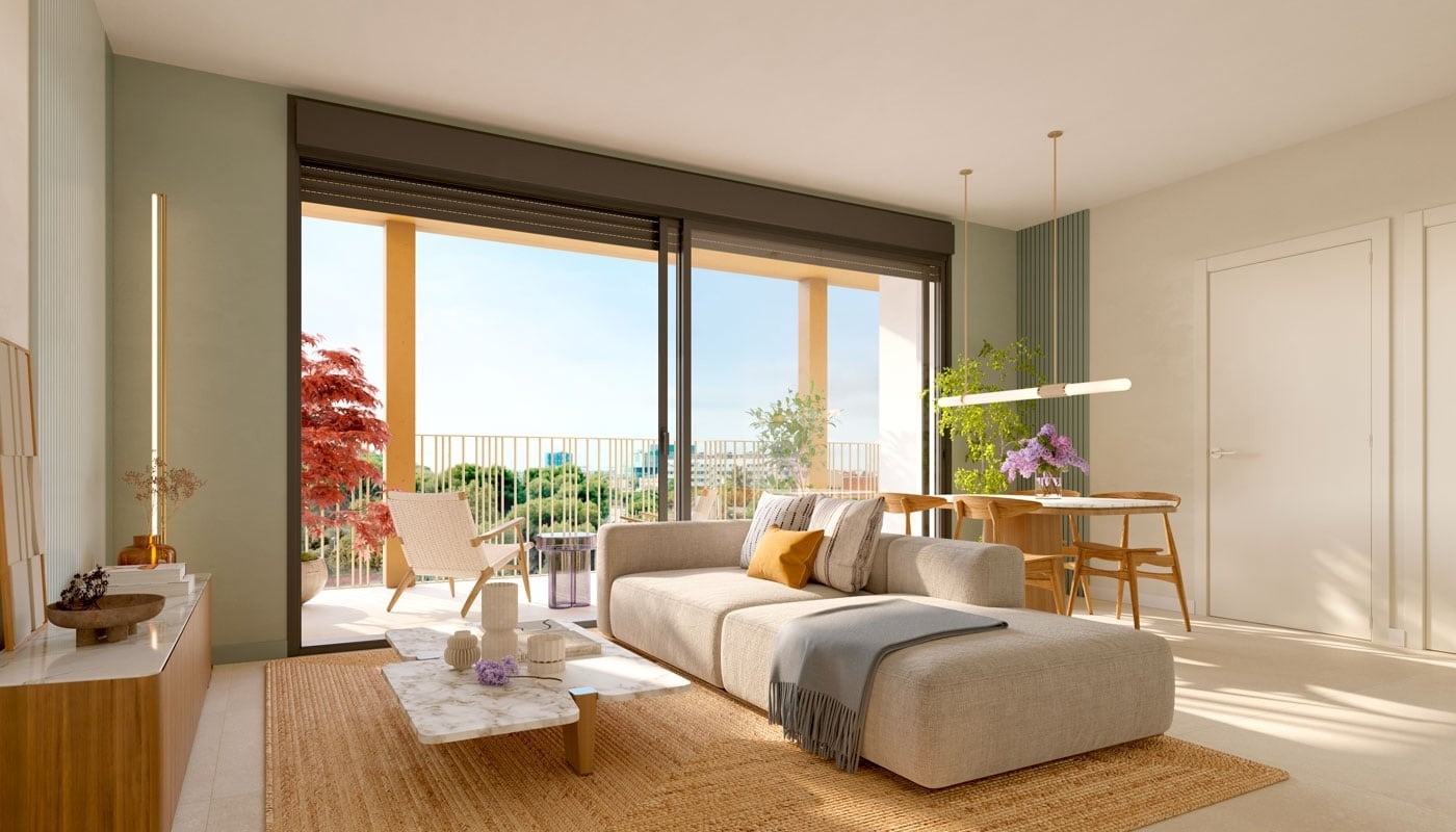 Apartment in Barcelona, Spain 3 bedrooms, 77 sq.m. No. 122684