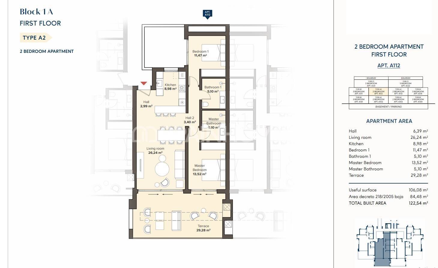 Apartment in Estepona, Malaga, Spain 2 bedrooms, 113 sq.m. No. 120924