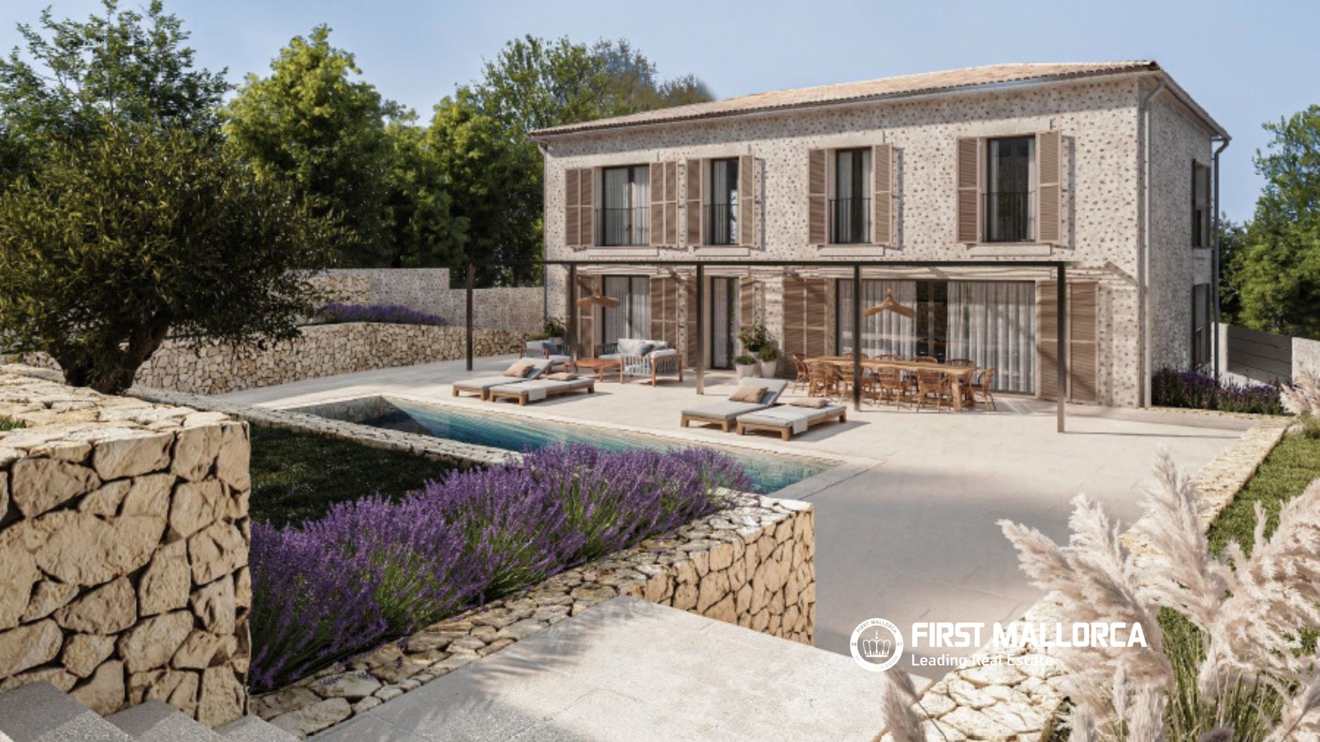 Terreno a Puigpunyent, Mallorca, Spagna 3 camere da letto, 1535.7 mq. N° 128163