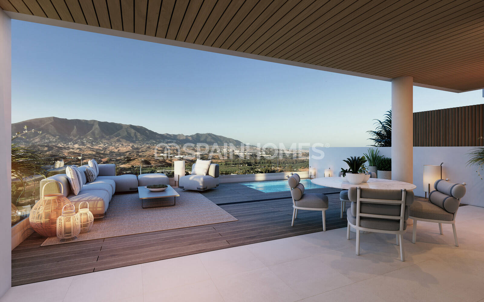 Lägenhet i Mijas, Malaga, Spanien 3 sovrum, 200 kvm. Nr. 131185