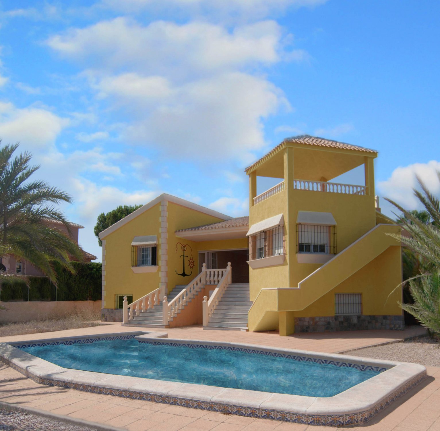 Villa i La Manga del Mar Menor, Murcia, Spanien 3 sovrum, 465 kvm. Nr. 132149