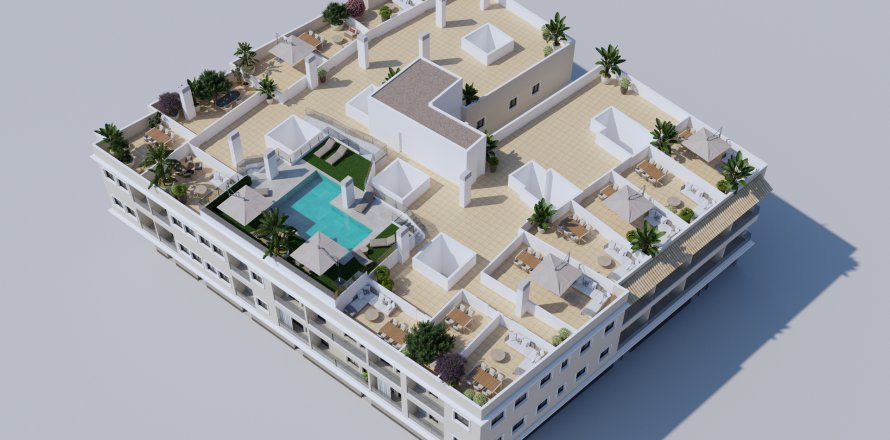 Kattohuoneisto Algorfa, Alicante, Espanja 2 makuuhuonetta, 69 m2 No. 127809