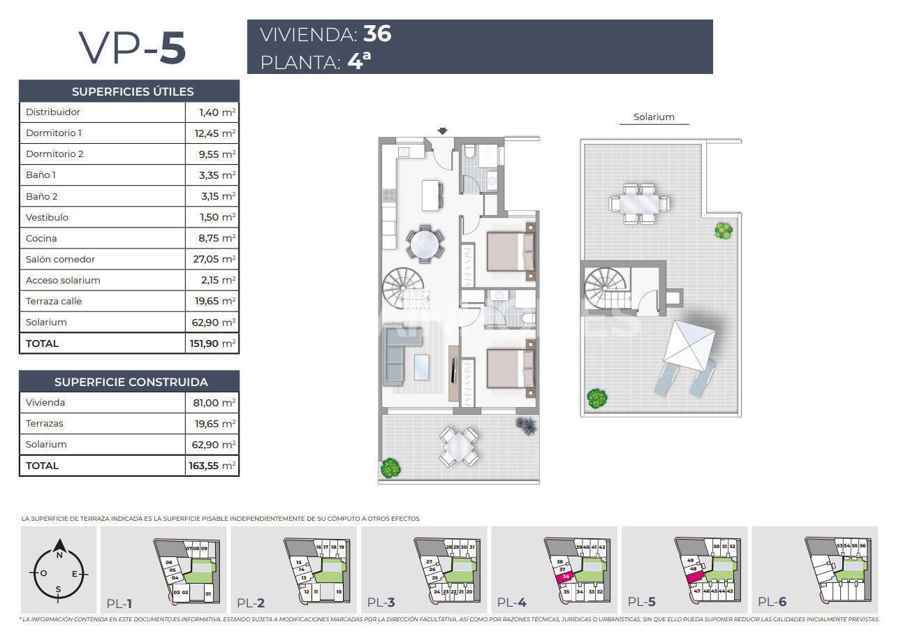 Penthouse à Torrevieja, Alicante, Espagne 3 chambres, 82 m2 No. 121140