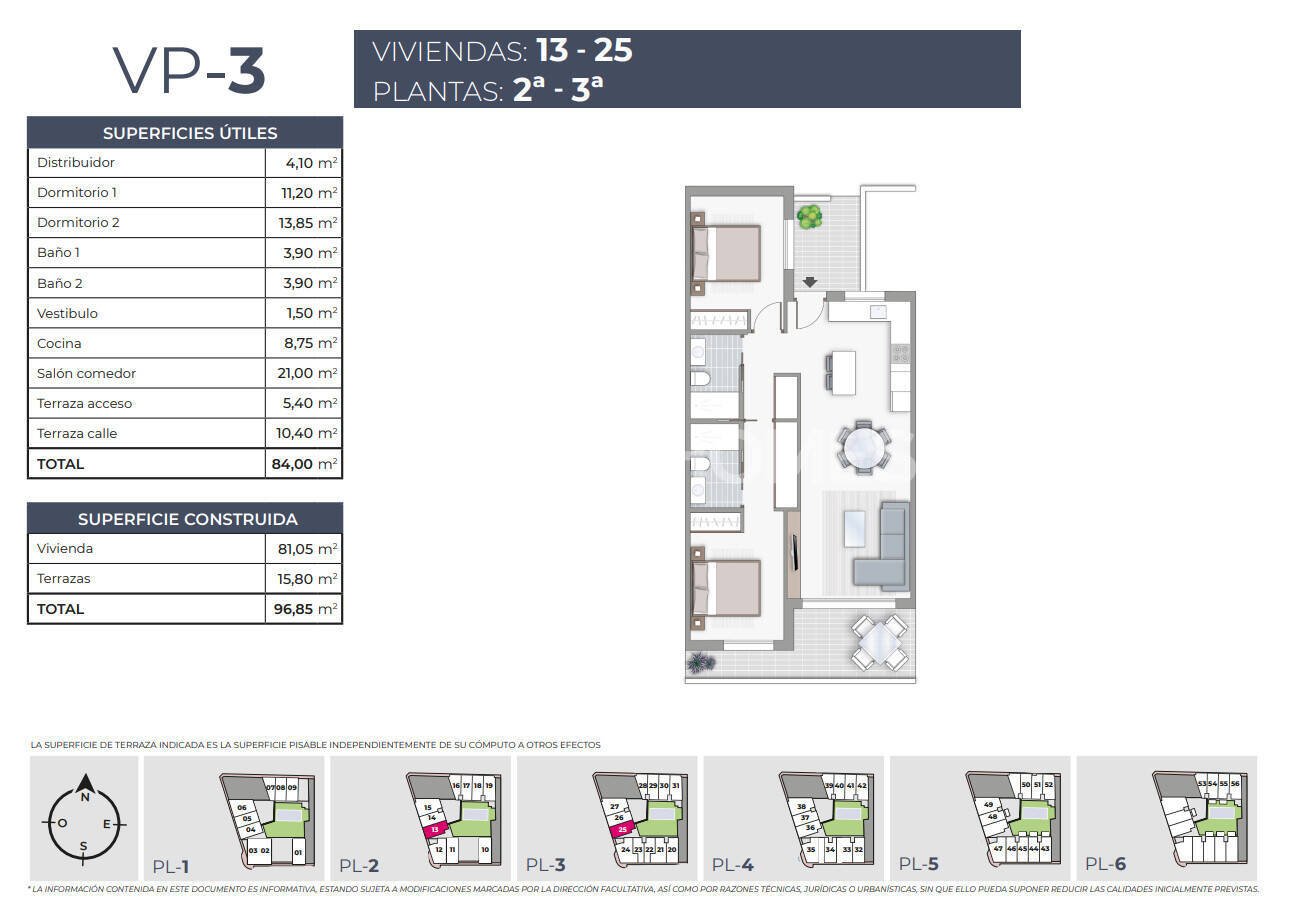 Penthouse à Torrevieja, Alicante, Espagne 3 chambres, 82 m2 No. 121140