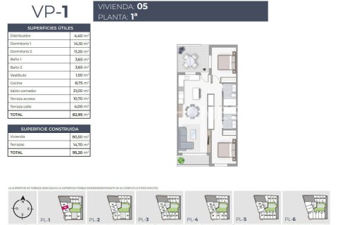 Продажа пентхауса в Торревьеха, Аликанте, Испания 2 спальни, 87м2 №121139 - фото 25
