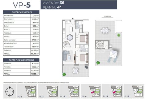 Продажа пентхауса в Торревьеха, Аликанте, Испания 2 спальни, 87м2 №121139 - фото 30