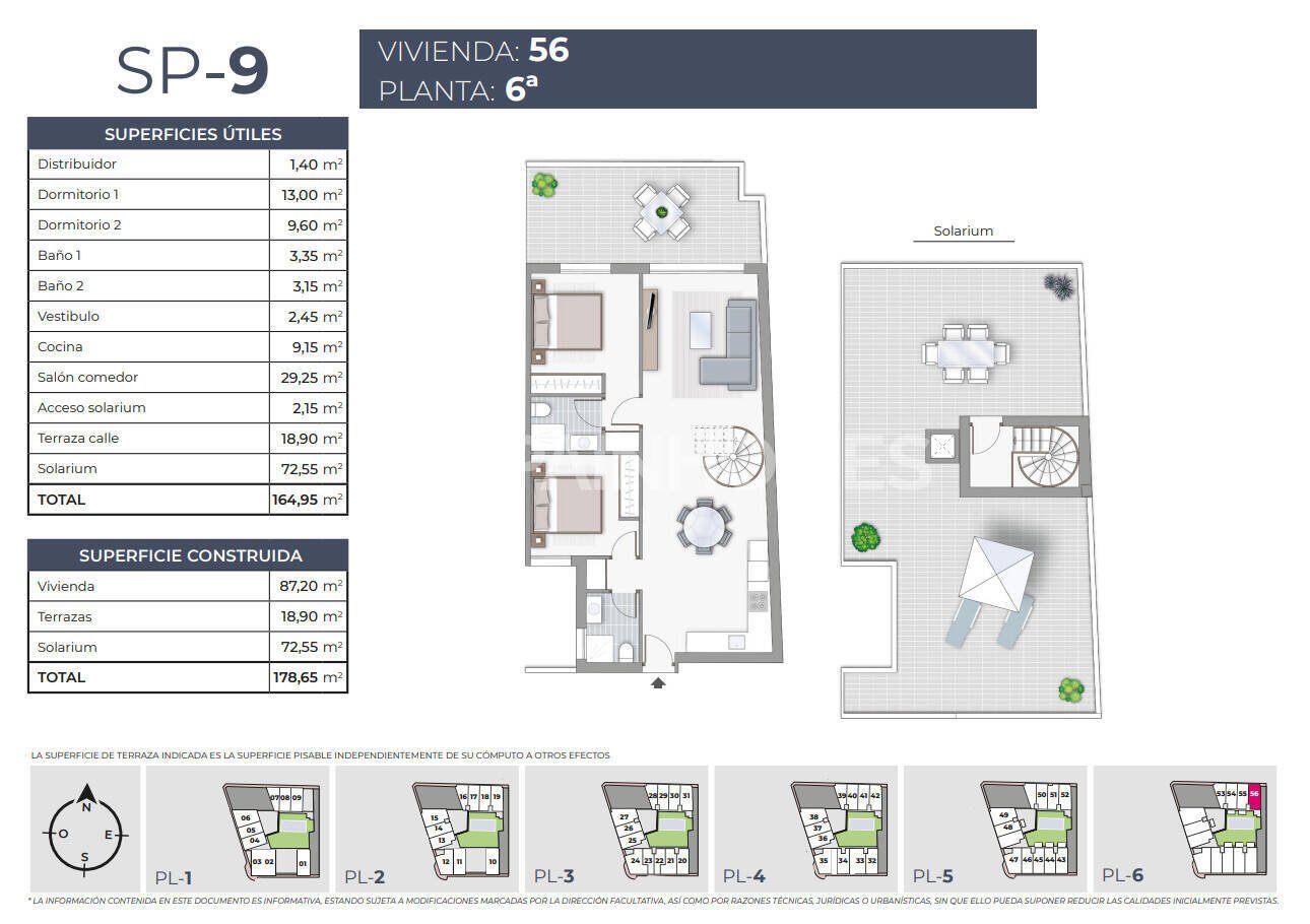 Penthouse in Torrevieja, Alicante, Spain 2 bedrooms, 87 sq.m. No. 121139