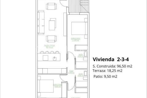 Penthouse w San Pedro del Pinatar, Murcia, Hiszpania 3 sypialnie, 96 mkw. nr 121470 – zdjęcie 12