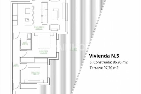 Penthouse à vendre San Pedro del Pinatar, Murcia, Espagne, 3 chambres, 96 m2 No. 121470 - photo 6