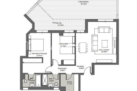 Wohnung zum Verkauf in Velez-Malaga, Malaga, Spanien 1 Schlafzimmer, 50 m2 Nr. 121526 - Foto 4