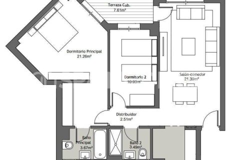 Wohnung zum Verkauf in Velez-Malaga, Malaga, Spanien 1 Schlafzimmer, 50 m2 Nr. 121526 - Foto 5