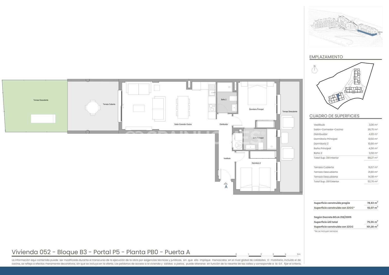 Appartamento a Mijas, Malaga, Spagna 2 camere da letto, 73 mq. N° 131264