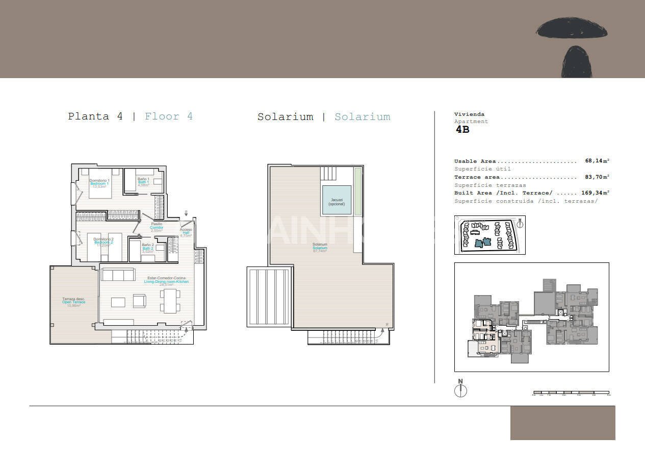 Apartamento en Dénia, Alicante, España 2 dormitorios, 66 m2 No. 121068