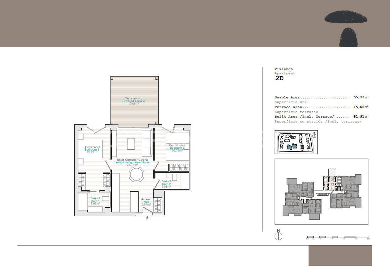 Apartamento en Dénia, Alicante, España 2 dormitorios, 66 m2 No. 121068