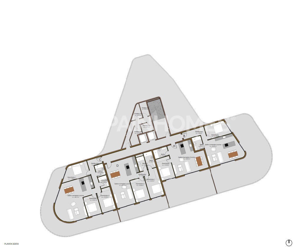 Apartamento en Calpe, Alicante, España 3 dormitorios, 120 m2 No. 121847