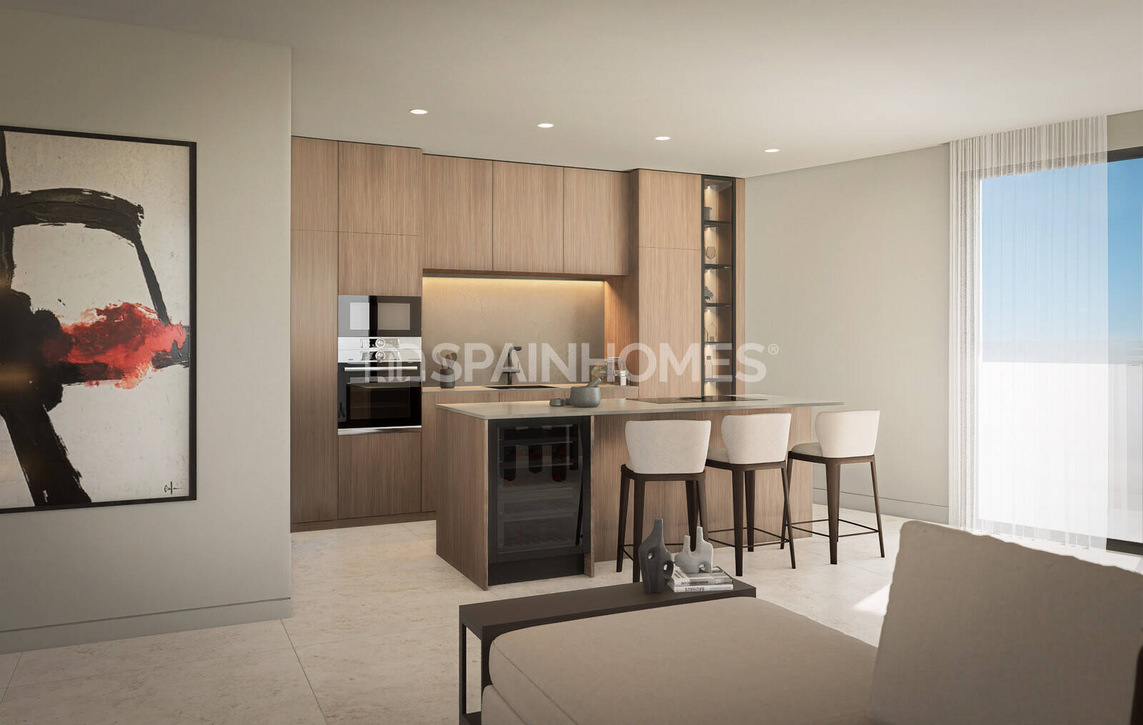 Apartamento en Calpe, Alicante, España 3 dormitorios, 120 m2 No. 121847