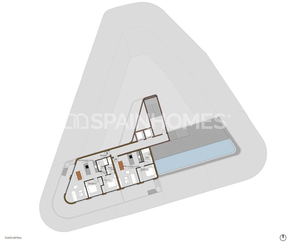 Apartamento en Calpe, Alicante, España 3 dormitorios, 120 m2 No. 121847