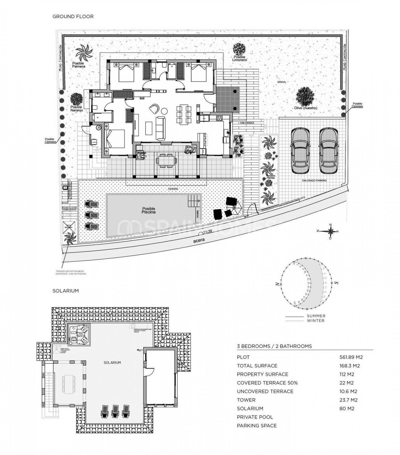 Вилла в Рохалес, Аликанте, Испания 3 спальни, 168м2 №121495