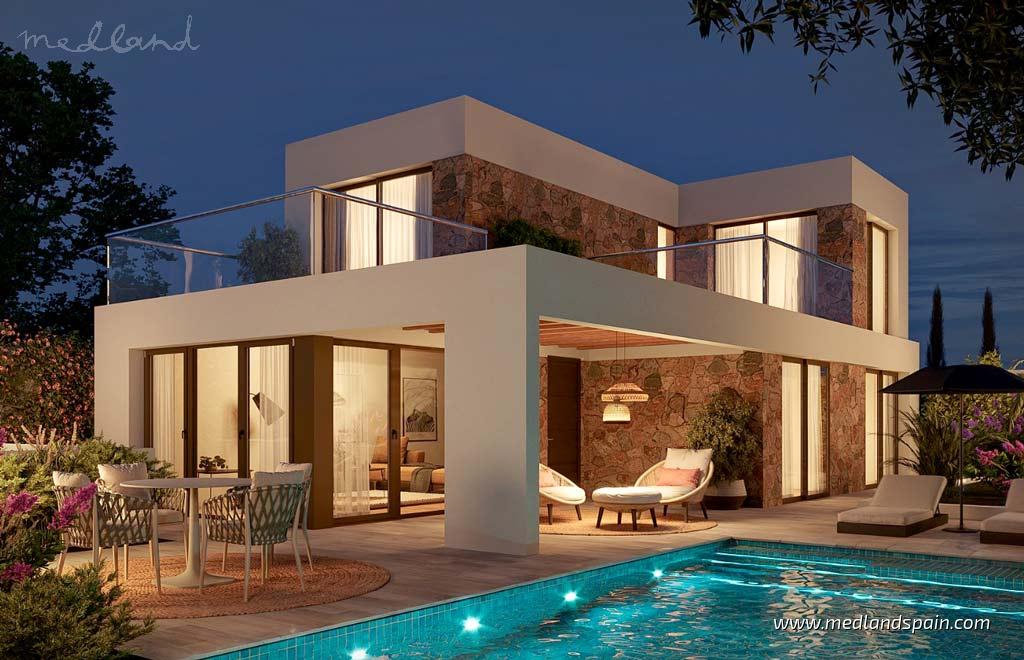 Villa i Finestrat, Alicante, Spanien 4 sovrum, 348 kvm. Nr. 120199