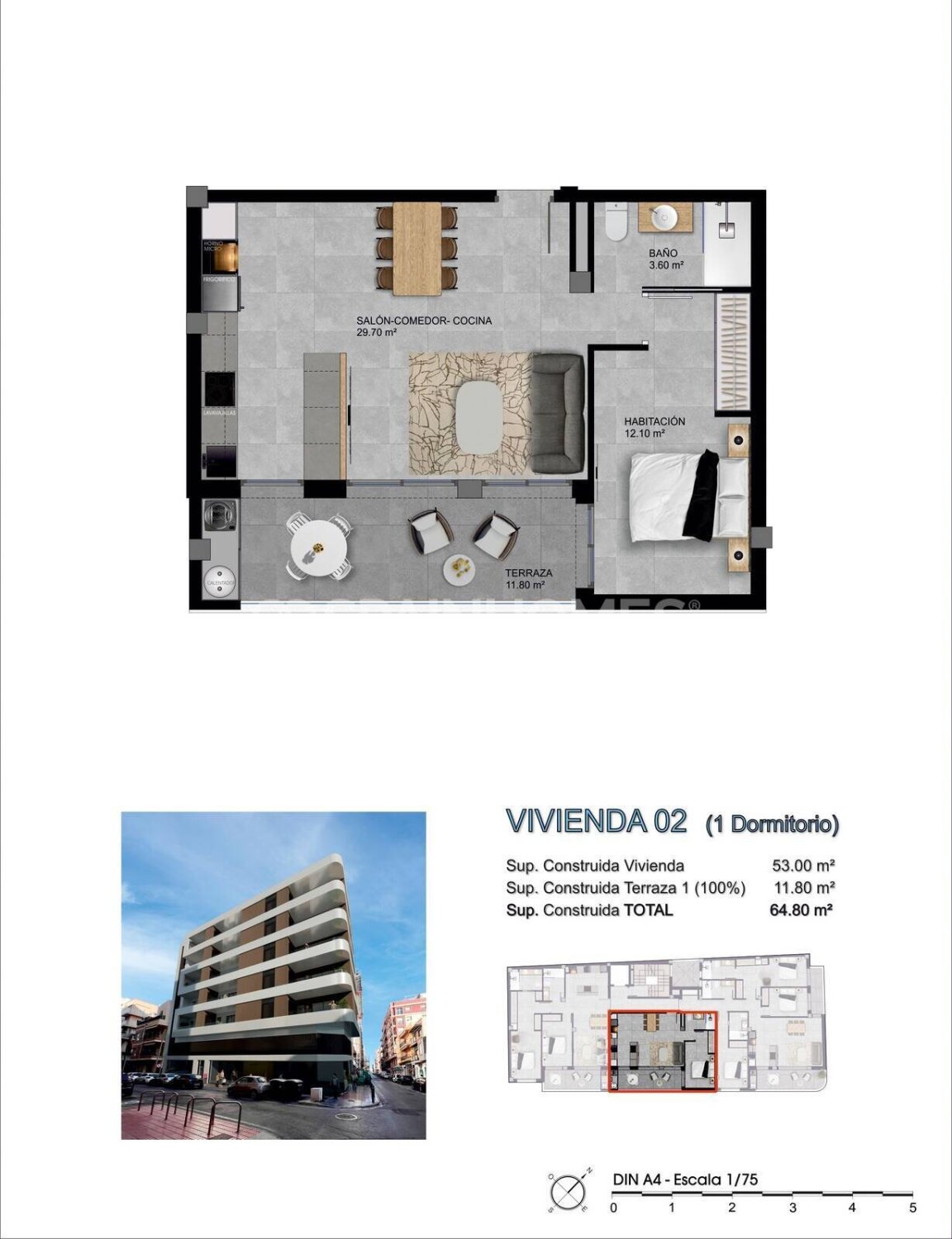 Apartamento en Santa Pola, Alicante, España 3 dormitorios, 121 m2 No. 131218