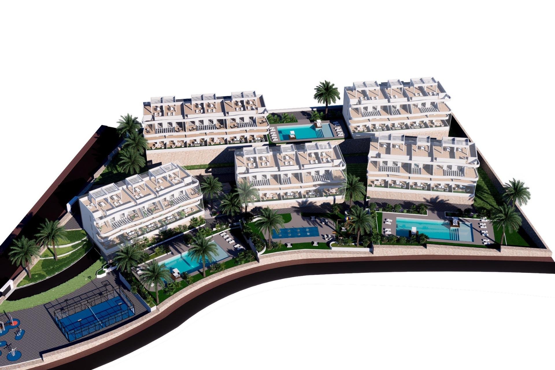 Квартира в Финестрат, Аликанте, Испания 2 спальни, 68м2 №131441