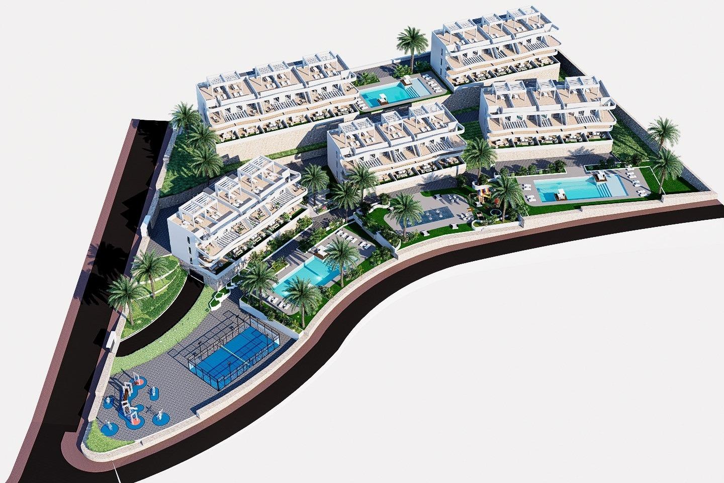 Квартира в Финестрат, Аликанте, Испания 2 спальни, 68м2 №131441