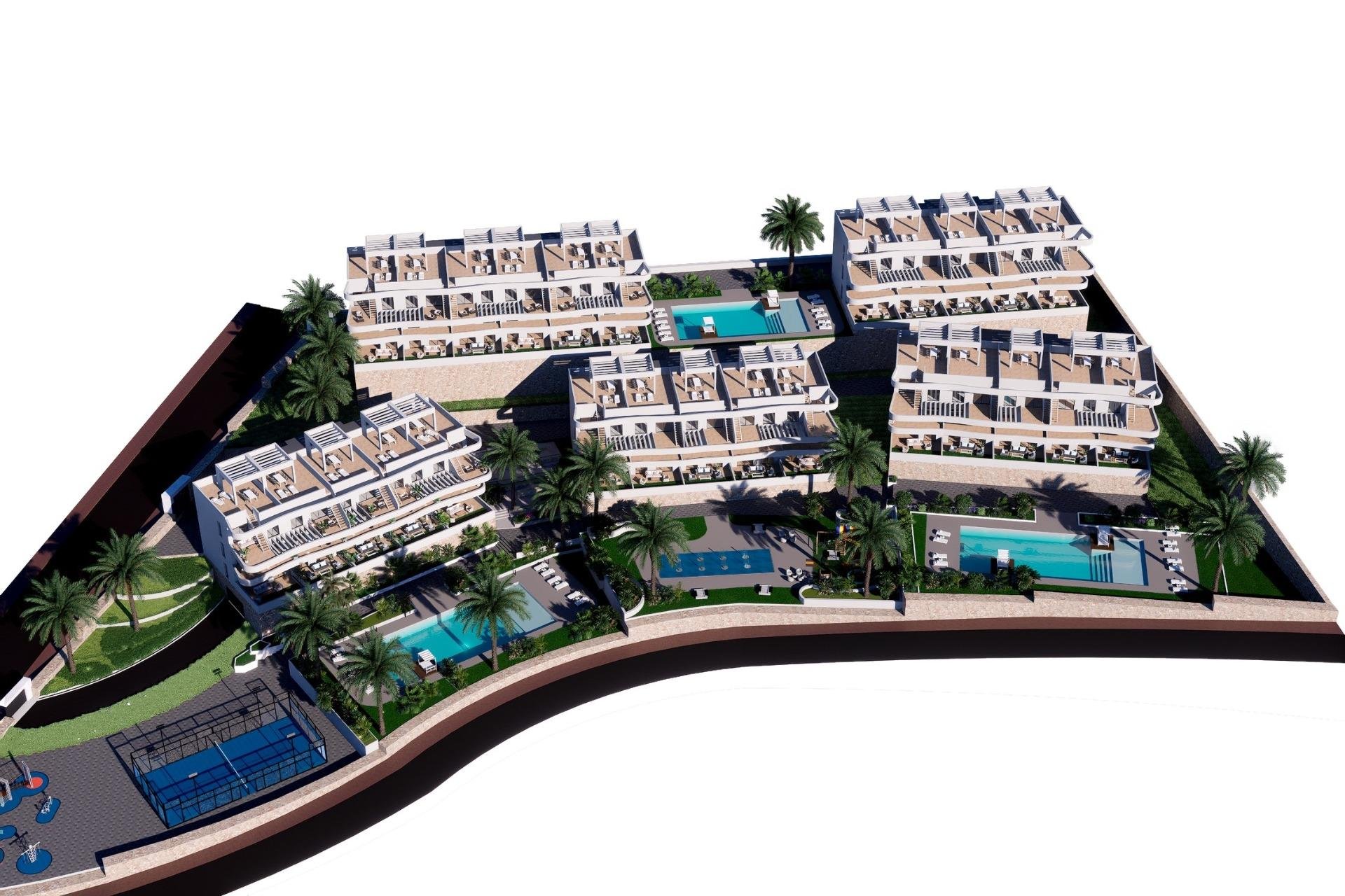 Квартира в Финестрат, Аликанте, Испания 2 спальни, 68м2 №131441