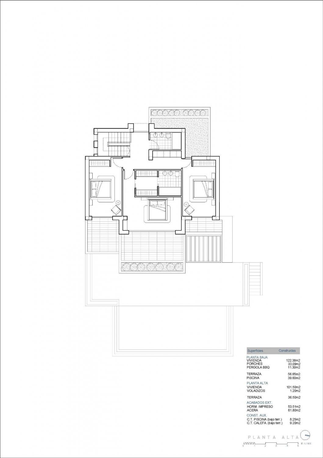 Villa en Fustera, Alicante, España 4 dormitorios, 269 m2 No. 131439