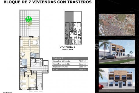 Apartamento en venta Pilar de la Horadada, Alicante, España 3 dormitorios, 96 m2 No. 121308 - foto 25