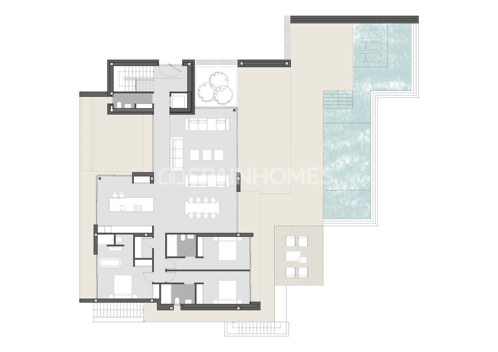 Villa en Teulada, Alicante, España 4 dormitorios, 350 m2 No. 121309