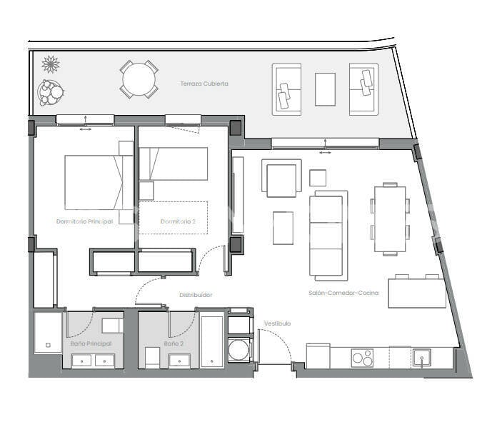 Apartamento en Estepona, Málaga, España 2 dormitorios, 76 m2 No. 131222