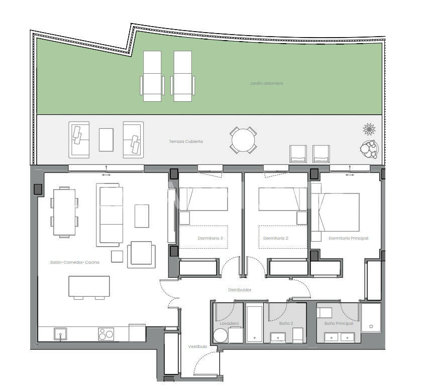 Penthouse w Estepona, Malaga, Hiszpania 3 sypialnie, 100 mkw. nr 131225