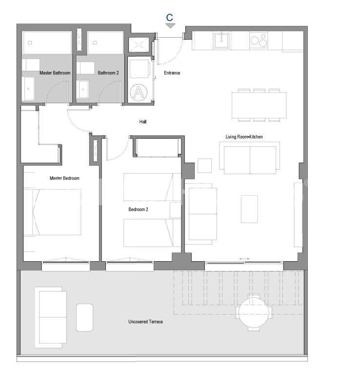 Wohnung in Mijas, Malaga, Spanien 3 Schlafzimmer, 86 m2 Nr. 131221